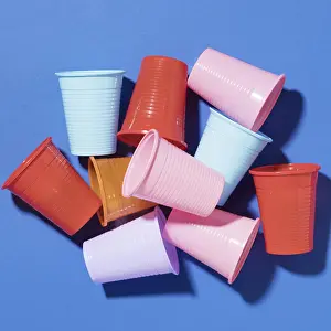 Close Up Coffee Cups Prints: Close up collection plastic cups