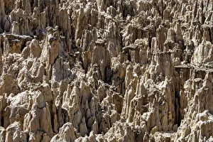 Bolivia Prints: Close-up Print of Eroded Rock in Valle de la Luna, Bolivia
