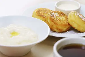 Homemade Breakfast Ideas Prints: Close-up image of breakfast table