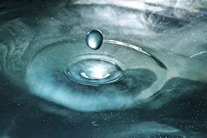 Frozen Water Drops Prints: Close-up of water droplets