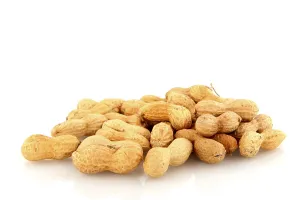 Studio Shot Peanuts Prints: Many closed peanuts in shell isolated over white