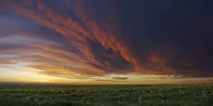 Flight In Cloudy Sky Prints: Cloud front approaching