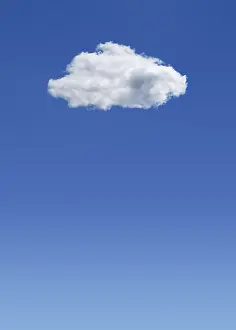 Blue Sky Clouds Prints: Cloud in a blue sky
