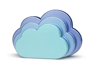 Data Transmission Network Prints: Cloud computing creative concept