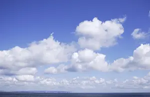 Blue Sky Clouds Prints: Cloud formation in blue sky