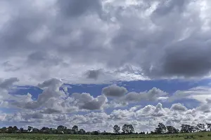Cloud Formations Germany Prints: Cloud formations, Bodden landscape