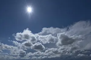 Bavaria Cloud Formations Prints: Cloud formations with sun against the light