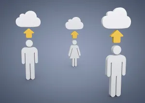 Data Protection Prints: Cloud, internet, symbolic image for cloud computing