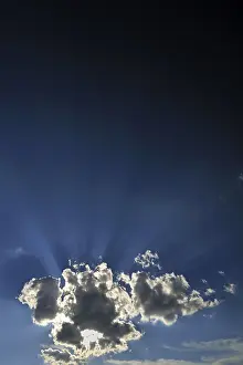 Exterior View Photography Prints: Cloud with sun rays