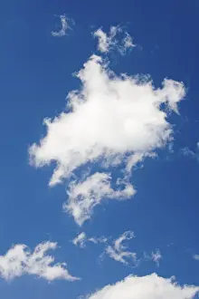 Open Air Landscapes Prints: Clouds in a blue sky