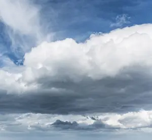 Blue Sky With Cumulus Clouds Prints: Clouds against a blue sky, Passat clouds