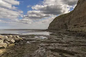 North Yorkshire Landscape Prints: Clouds over the cliffs of Staithes