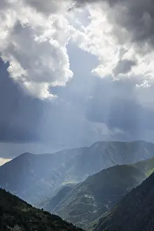 Mountainous Rural Scenes Prints: Clouds above mountains, Taull