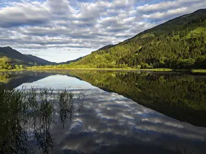 Clouds Reflected In Lake Prints: Clouds are reflected in the lake