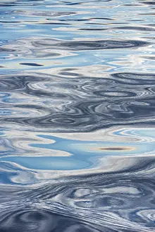 Clouds Reflected On Water Prints: Clouds reflected on the surface of the sea