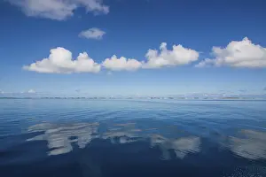 Blue Sky Reflection Photography Prints: Clouds reflecting in the water