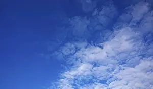 Upper Austria Landscape Prints: Cloudscape of altocumulus clouds