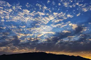 Sunrise In Austria Prints: Cloudscape of altocumulus clouds at dawn