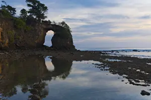 Cloudy Sky Landscape Prints: A cloudy evening sky after sunset
