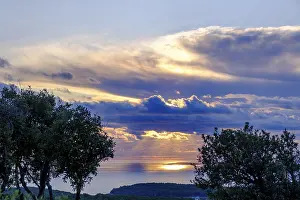 Eastern European Coastal Scenery Prints: Cloudy mood and sunset, viewpoint