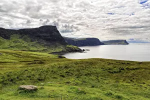 Scottish Coastal Scenes Prints: Coast with meadows and high cliffs