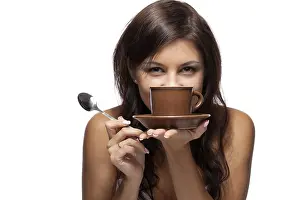 Direct Look Portrait Photo Prints: Coffee