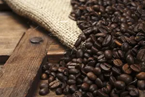 Coffee Beans Close Up Prints: Coffee beans