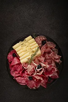 Cold Cuts Prints: Cold cuts, appetizer, prosciutto