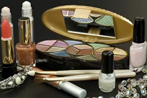 Glamour Beauty Products Prints: Collection of make up cosmetics