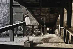 No People In The Desert Prints: Colliery site