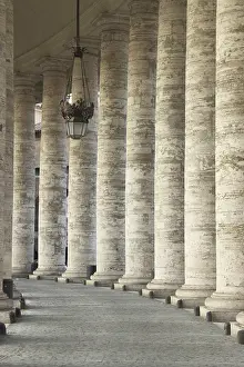Prints of Colonnade of St. Peter Basilica in Rome, Italy Vatican City Prints: Colonnade of St. Peter Basilica Print in Rome, Italy