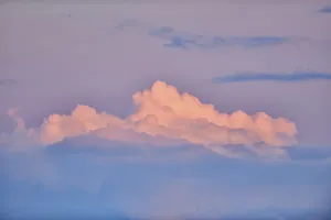 Colored Clouds Germany Prints: Colored clouds at sunset, Upper Palatinate