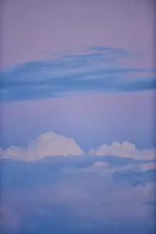 Deserted Evening Sun Prints: Colored clouds at sunset, Upper Palatinate