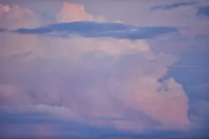 Upper Palatinate Clouds Prints: Colored clouds at sunset, Upper Palatinate