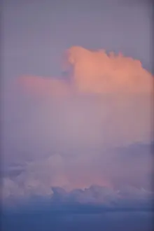 Evening Sun Germany Prints: Colored clouds at sunset, Upper Palatinate