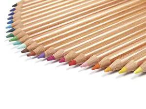 Close Up Macro View Prints: colored crayons