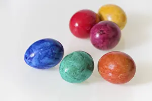 Colored Easter Eggs Prints: Colored easter eggs, cut-out