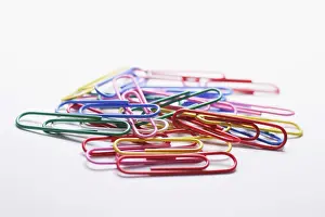 Colorful Stationery Prints: Colored paperclips