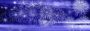 Colourful Bokeh Effect Prints: Colorful firework with bokeh background