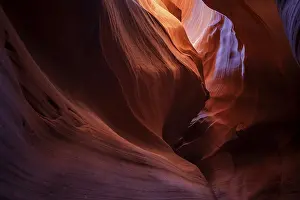 Upper Antelope Canyon Prints: Colourful sandstone formations with light