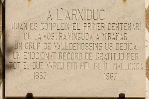 Balearic Islands Tourist Attraction Prints: Commemorative plaque on the facade