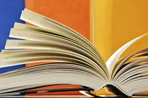 Deserted Library Prints: Composition with books in the library