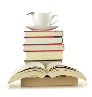 Educational Institution Images Prints: Composition with books on the table