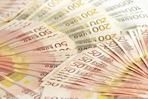 Euro Banknotes Prints: Composition with Euro banknotes