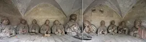 Late Gothic Style Building Prints: Composition of the figurative representation of the Last Supper