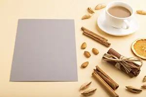 Scandinavian Studio Shot Prints: Composition with gray paper sheet