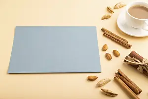 Still Life Composition Prints: Composition with gray paper sheet