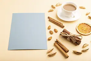 Scandinavian Studio Shot Prints: Composition with gray paper sheet