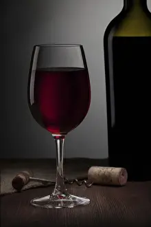 Close Up Of Red Wine Prints: composition of red wine and sweets