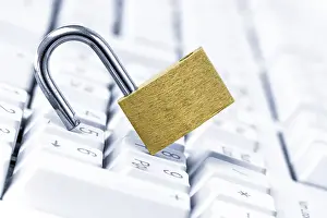 Data Protection Concept Prints: Computer security break up